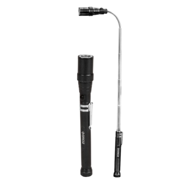 LED FLASHLIGHT WITH TELESCOPIC MAGNETIC PICK-UP